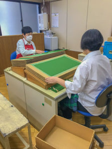 workers in Shoyeido incense factory